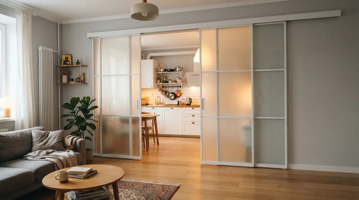 Mezhkomnatnye Dveri Kupe — вид в интерьере